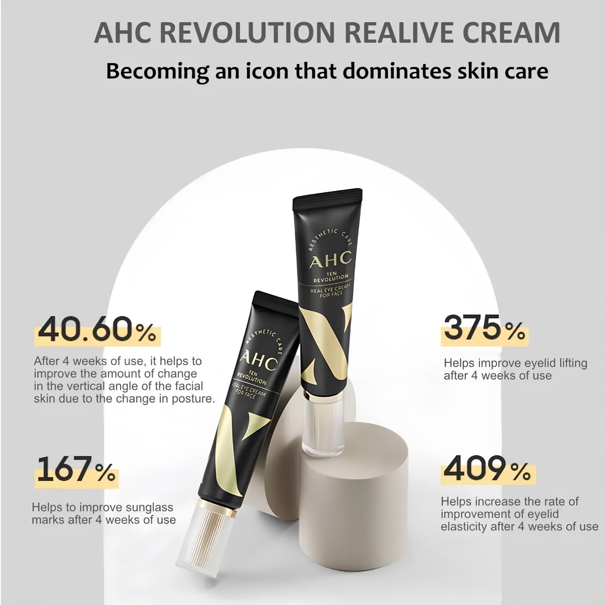 AHC Ten Revolution Real Eye Cream For Face 30ml (black packaging)