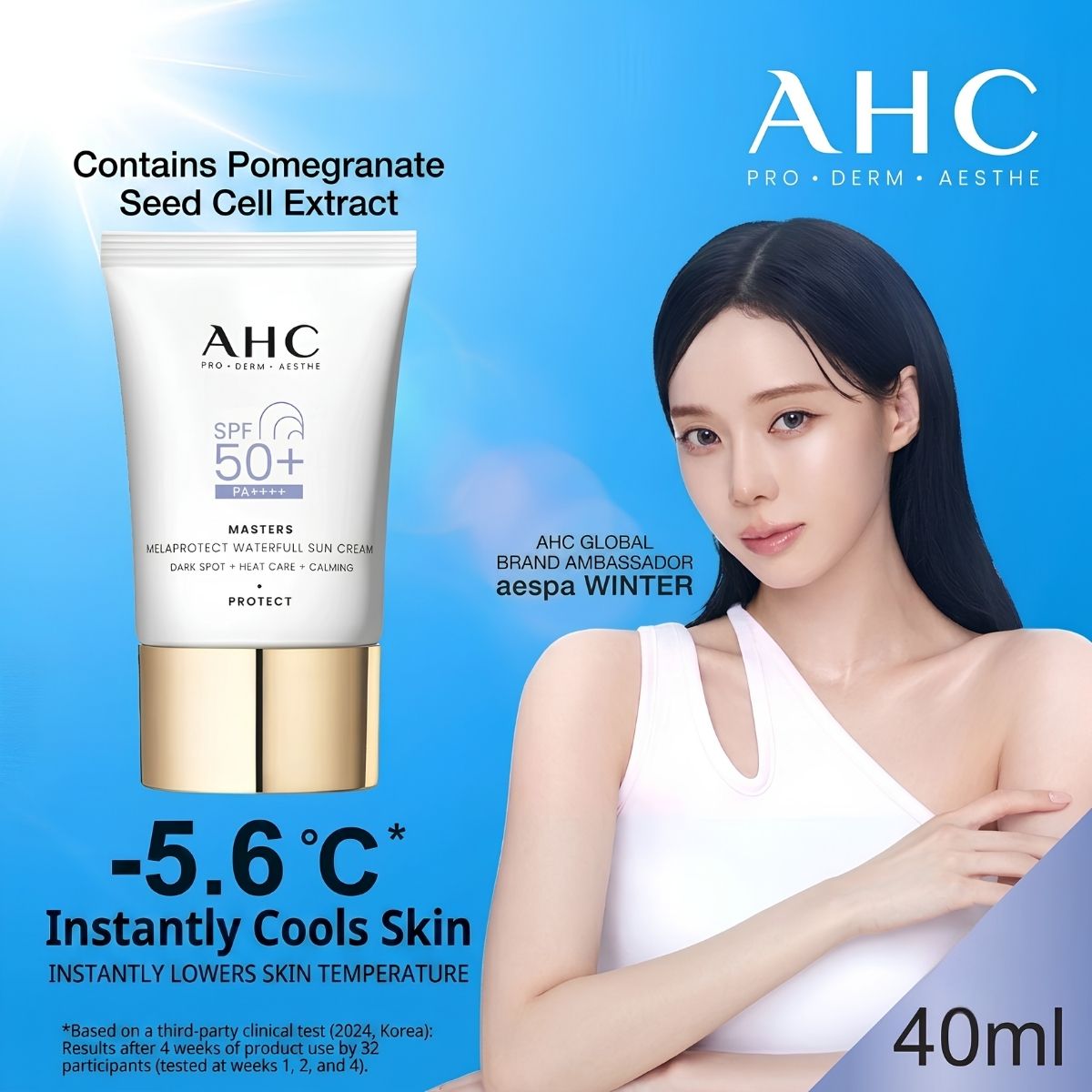 AHC Masters melaprotect waterfull sun cream 40ml
