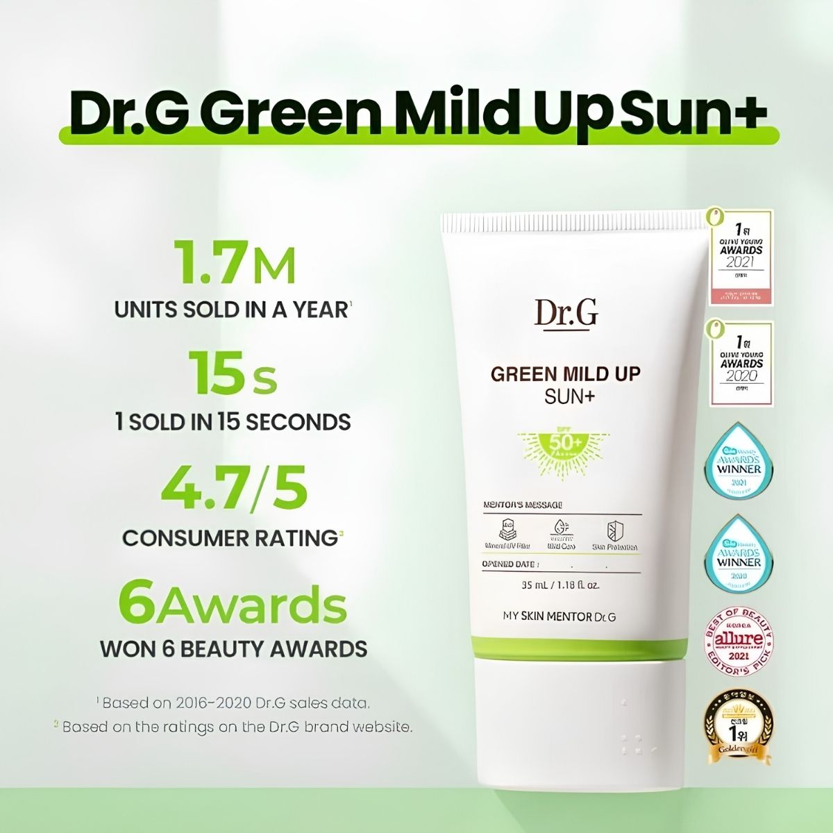 Dr.g Green mild up sun+ 35ml