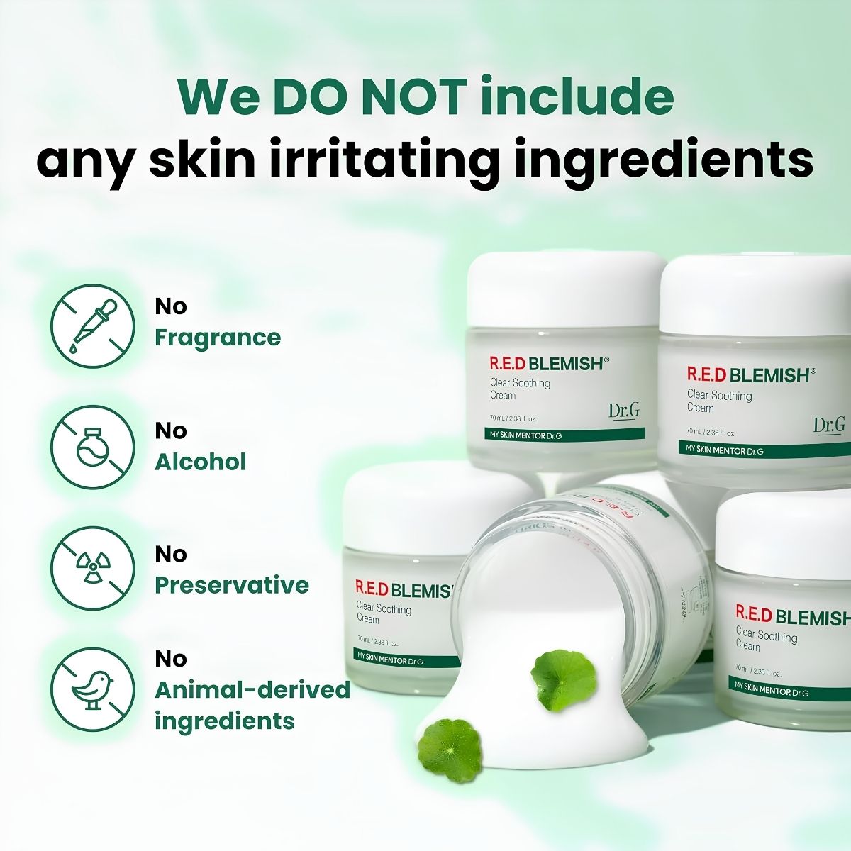 Dr.G R.E.D Blemish Clear Soothing Cream 70ml — view 2