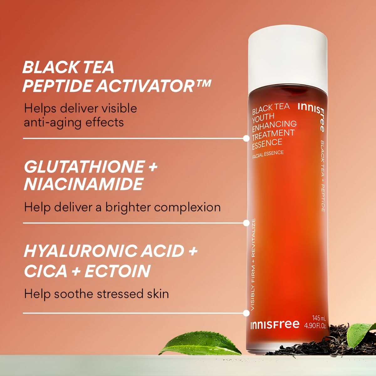 Innisfree Black Tea Youth Enhancing Treatment Essence 145ml — view 2