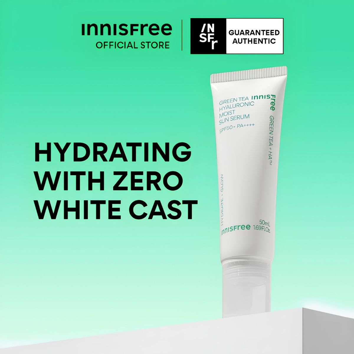 Innisfree Green Tea Hyaluronic Sun Serum 50ml