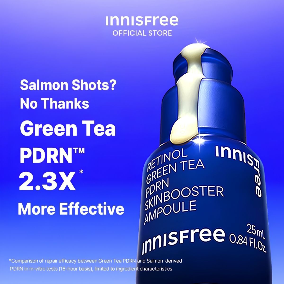 Innisfree Retinol Green Tea PDRN Skinbooster Ampoule 25ml — view 2