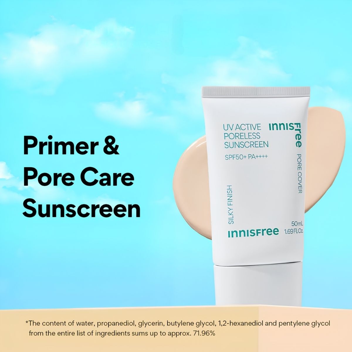 Innisfree UV Active Poreless Sunscreen 50ml — view 2