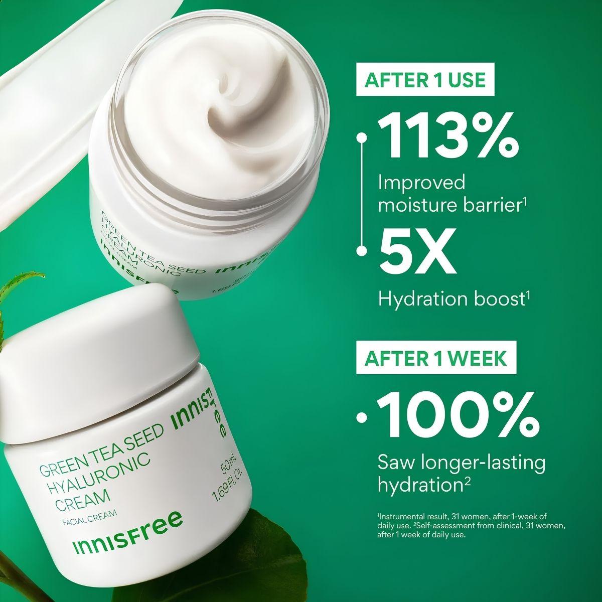 Innisfree Green Tea seed hyaluronic cream 50ml