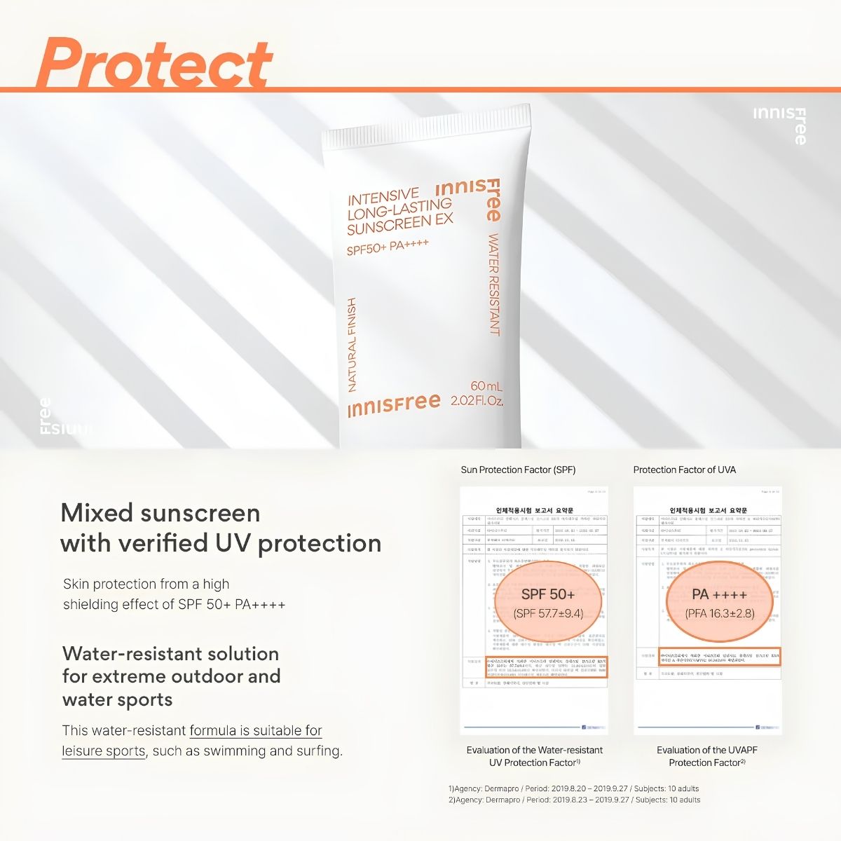 Innisfree intensive long lasting sunscreen ex 60ml — view 2