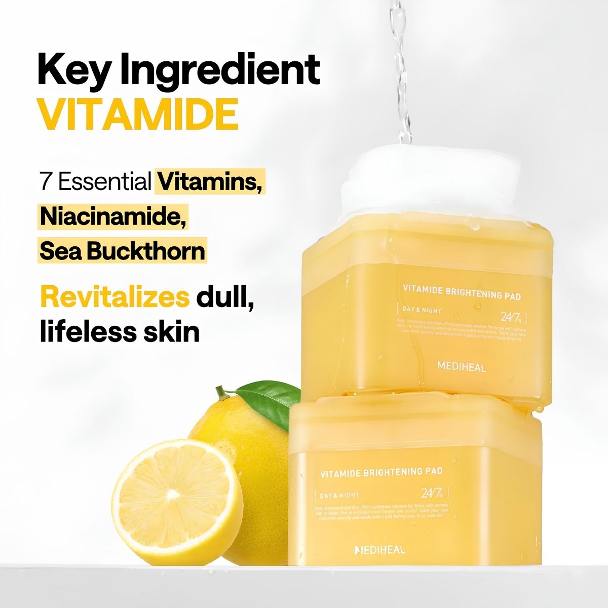 MEDIHEAL Vitamid Brightening Pad 180ml 100 Pads — view 2
