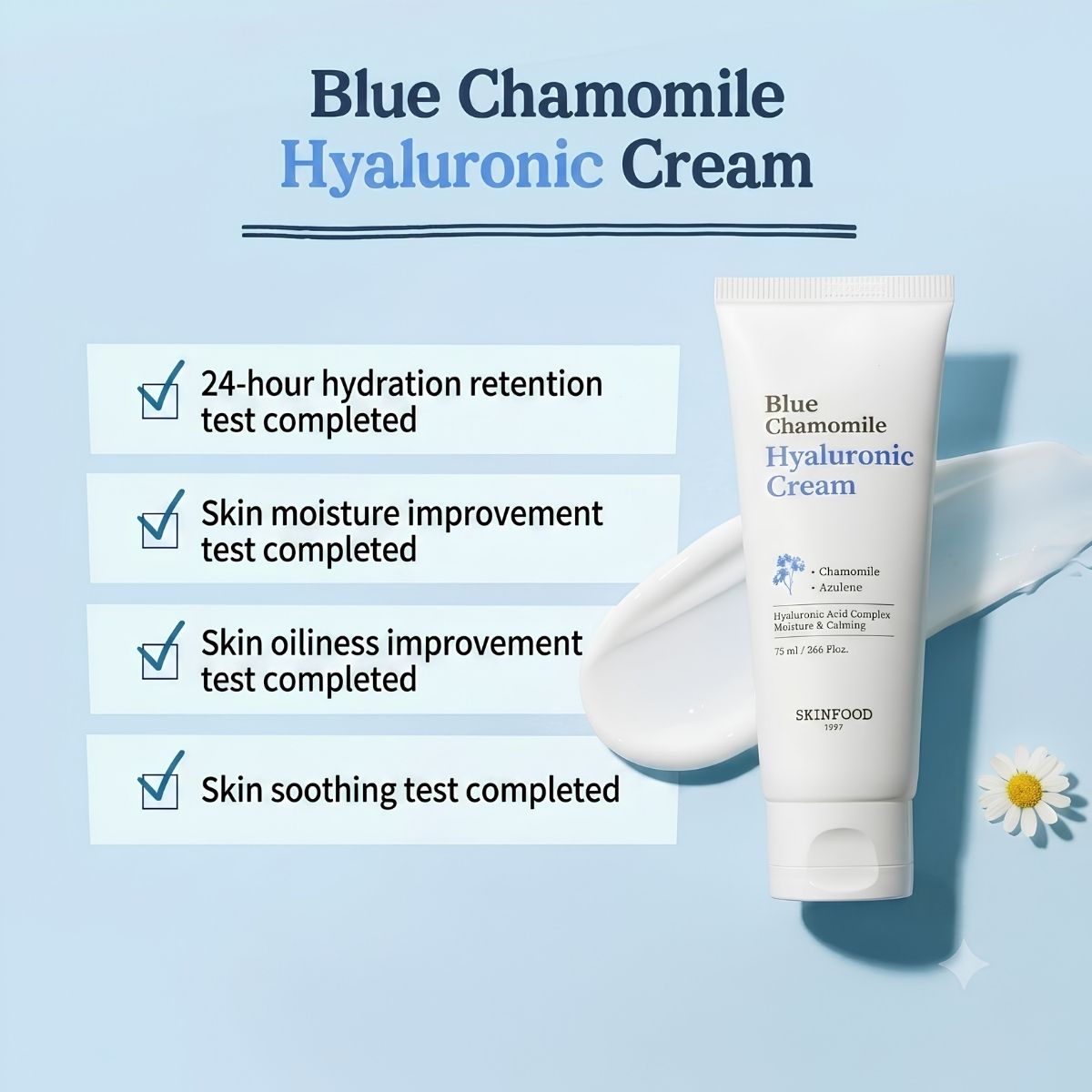 Skinfood Blue Chamomile Hyaluronic Cream 70ml — view 2