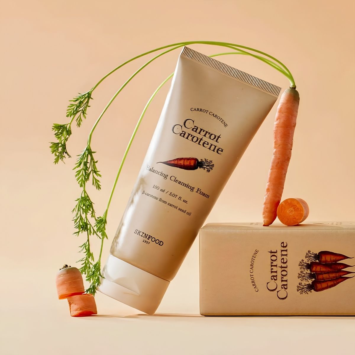 SKINFOOD Carrot Carotene Balancing Cleansing Foam 150ml — view 3