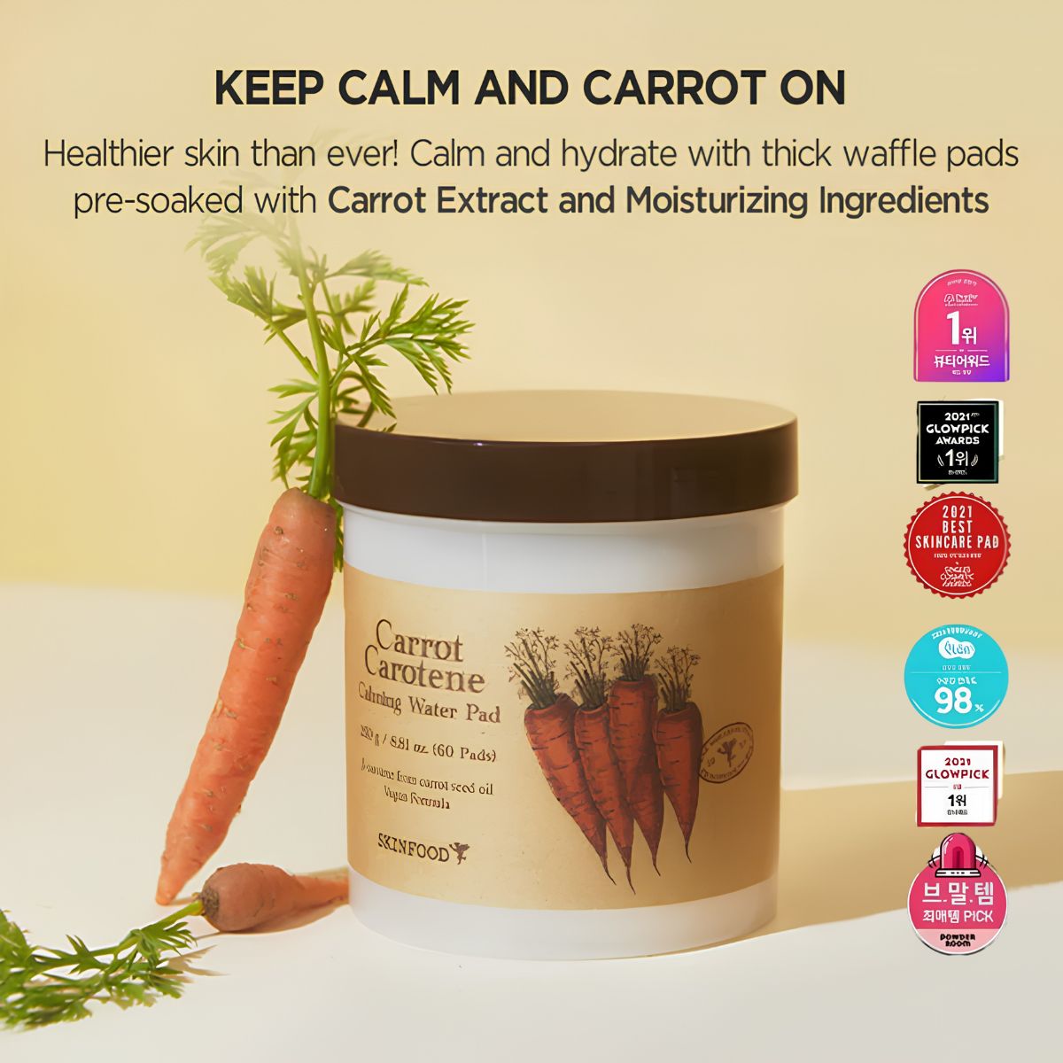 SKINFOOD Carrot Carotene Calming Water Pad