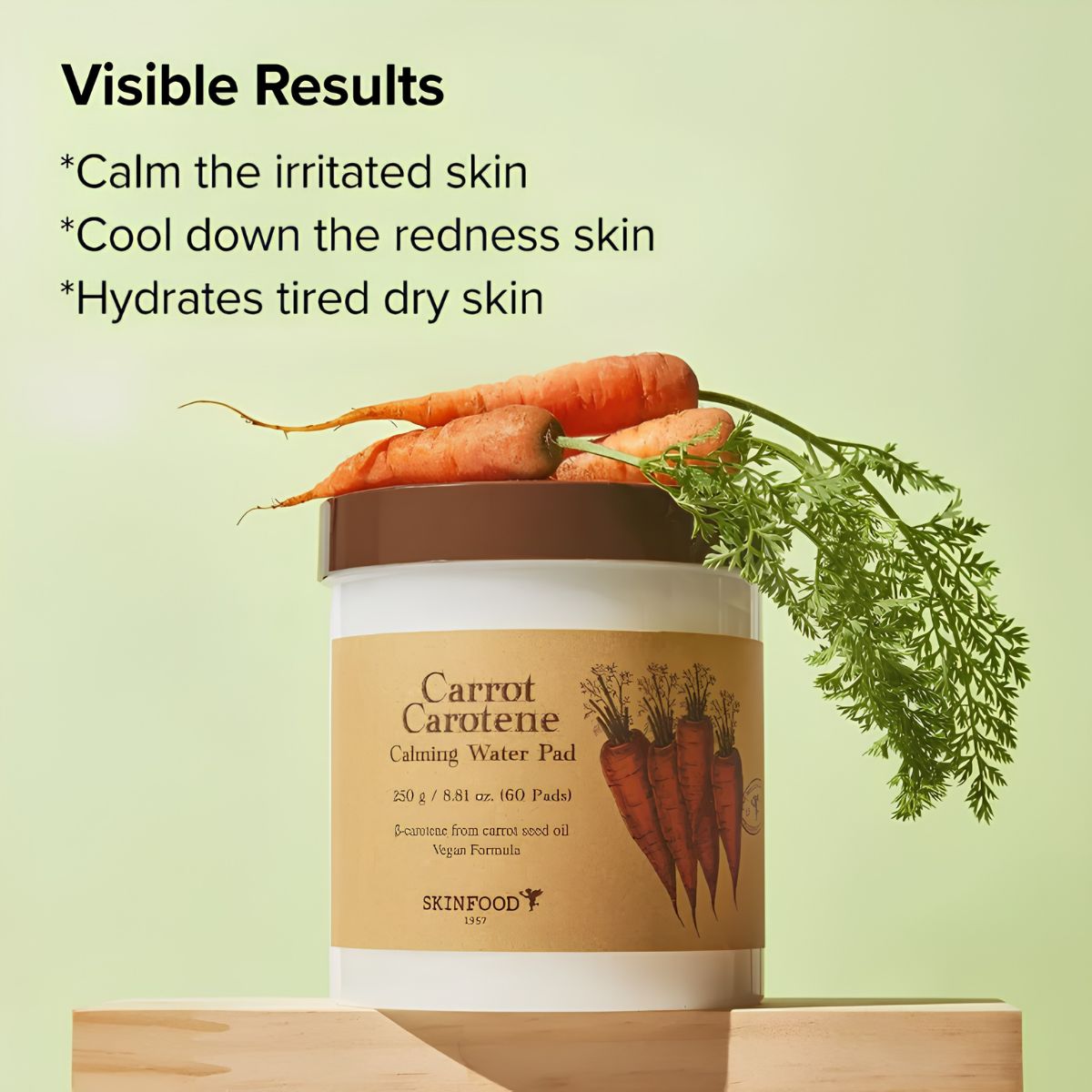 SKINFOOD Carrot Carotene Calming Water Pad 250g 60 Pads — view 2