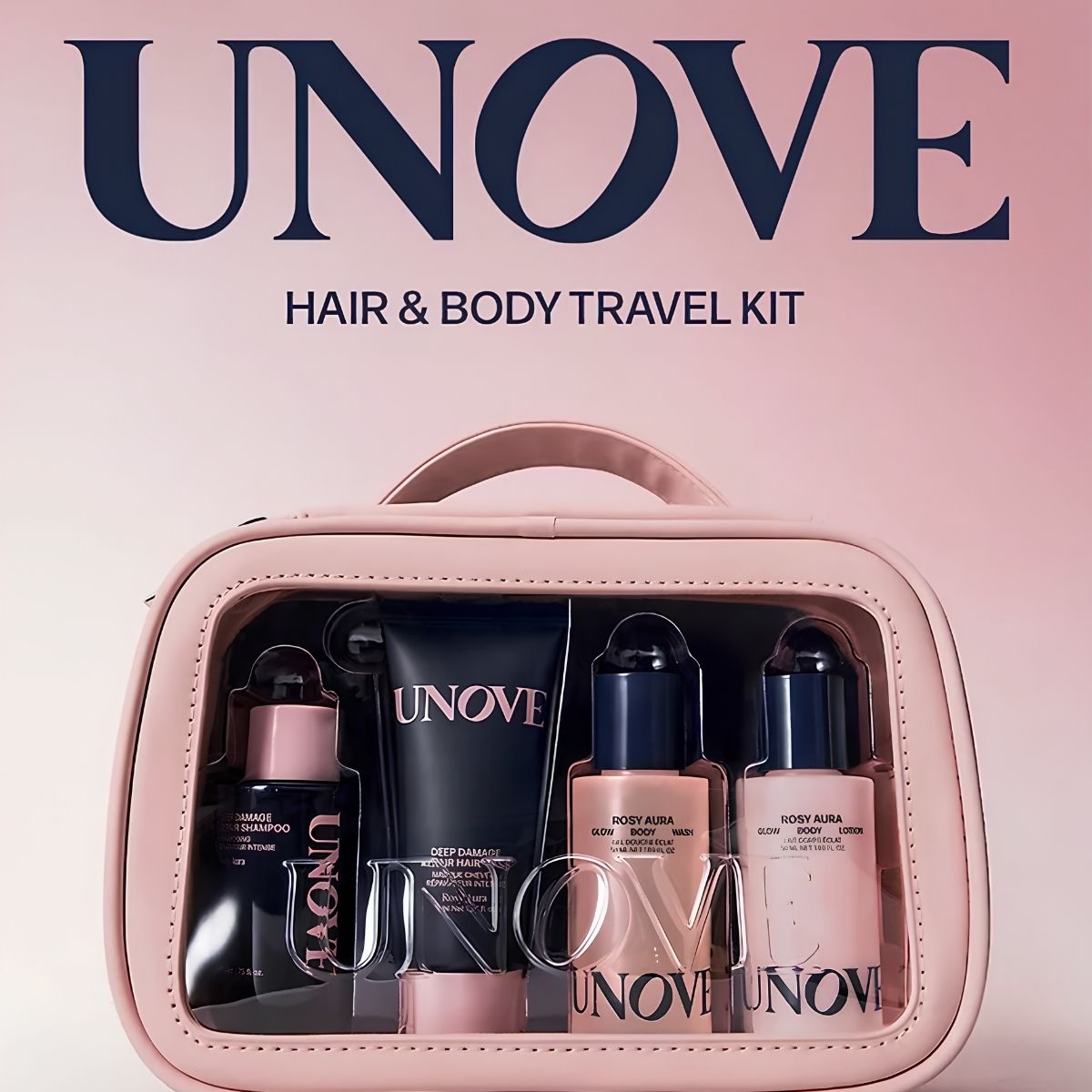 Unove hair and body travel kit