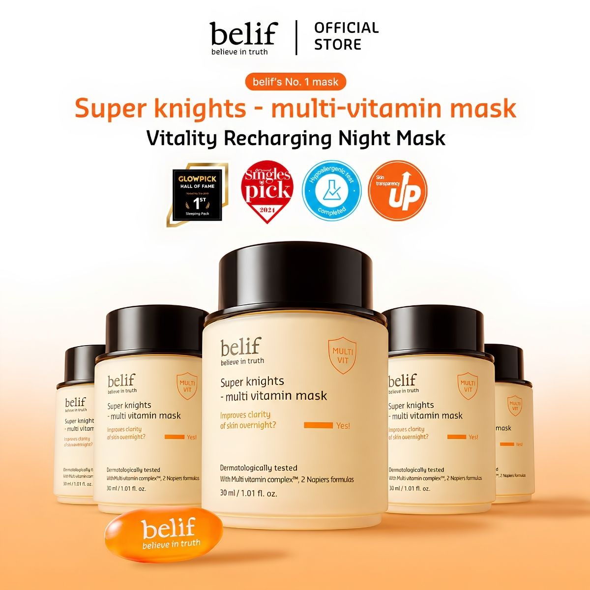 belief super knights multi vitamin mask 30ml