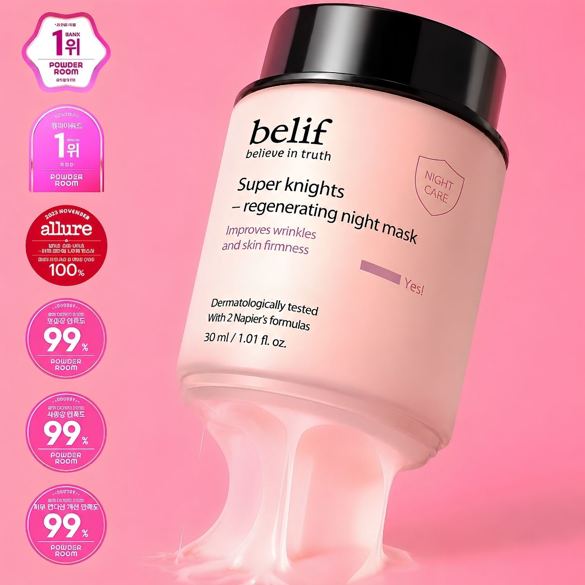 belief super knights regenerating night mask 30ml