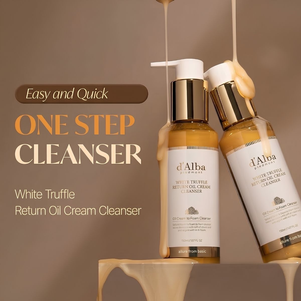 dalba white truffle return oil cream cleanser 160ml — view 2