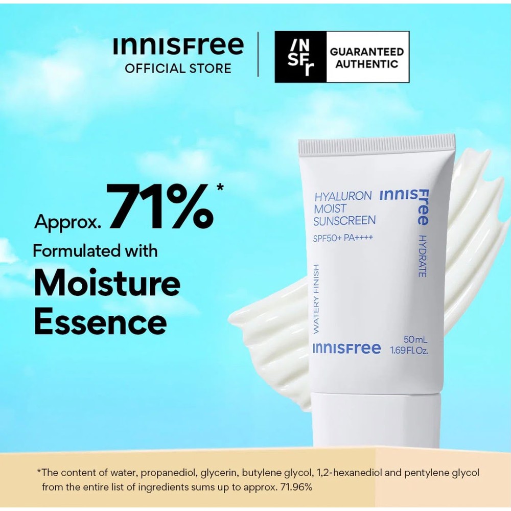 Innisfree Hyaluron Moist Sunscreen SPF50+ PA++++