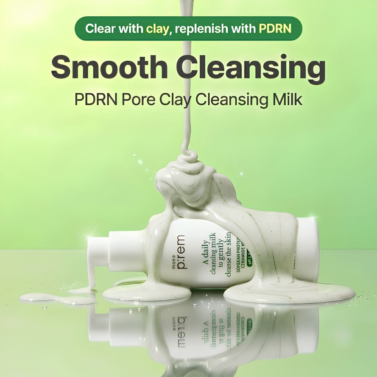 Make P:rem PDRN Pore Clay Cleansing Milk 200ml