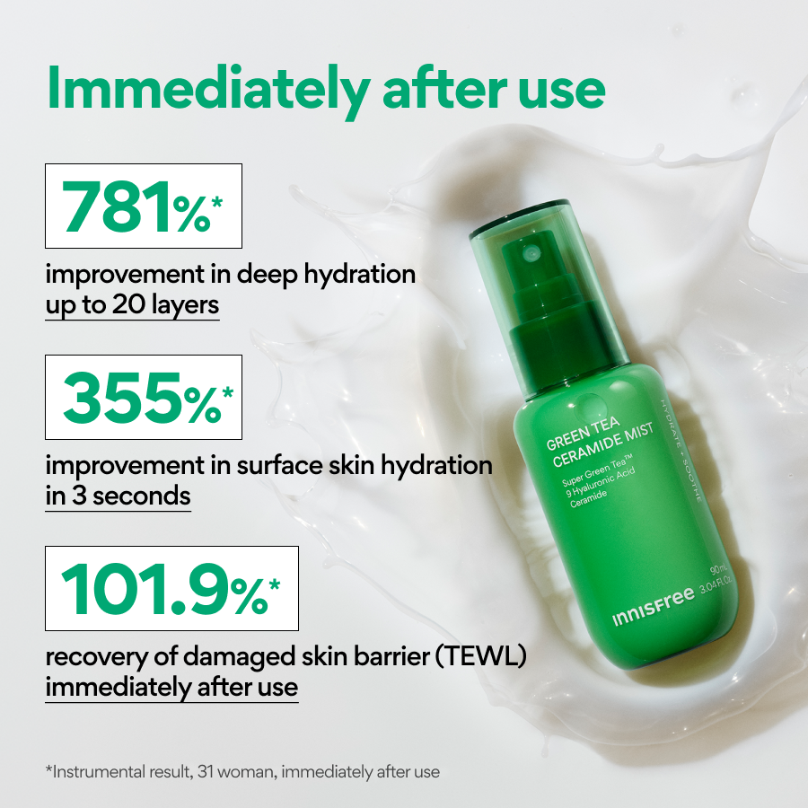 Innisfree Green Tea Ceramide Mist 90ml — view 5