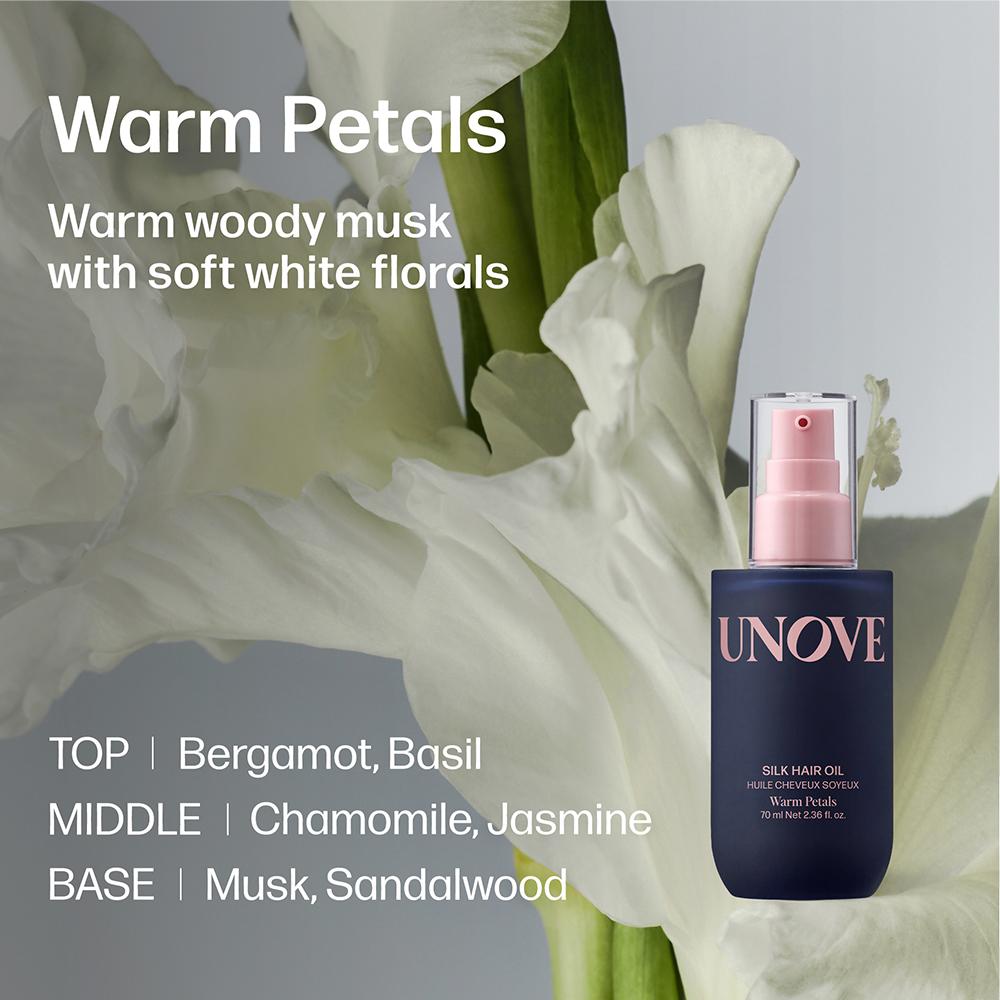 Unove Silk hair oil warm petals 70ml
