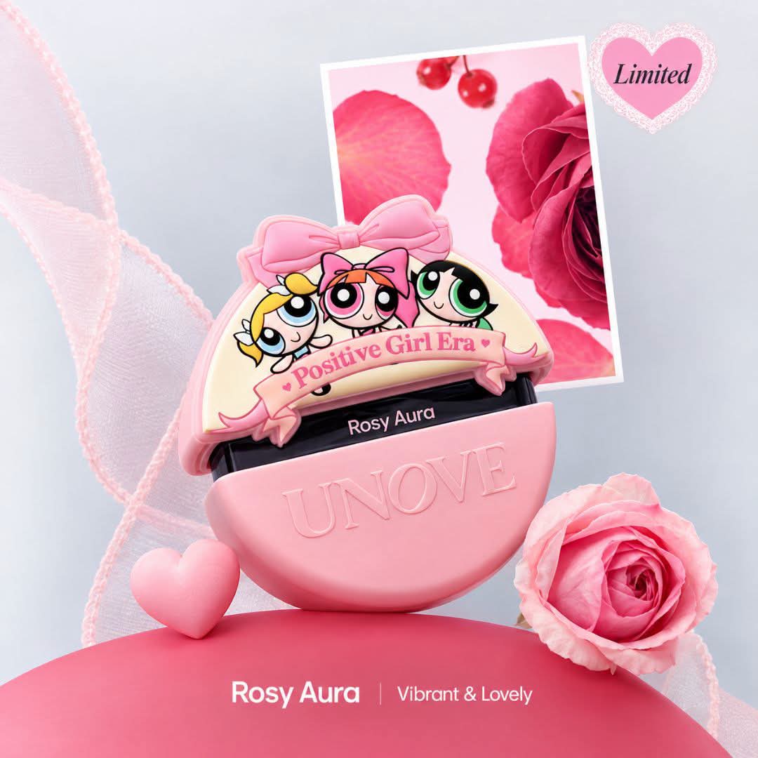 Unove Hair Perfume Mist Rosy Aura 20ml Powerpuff Girls Edition