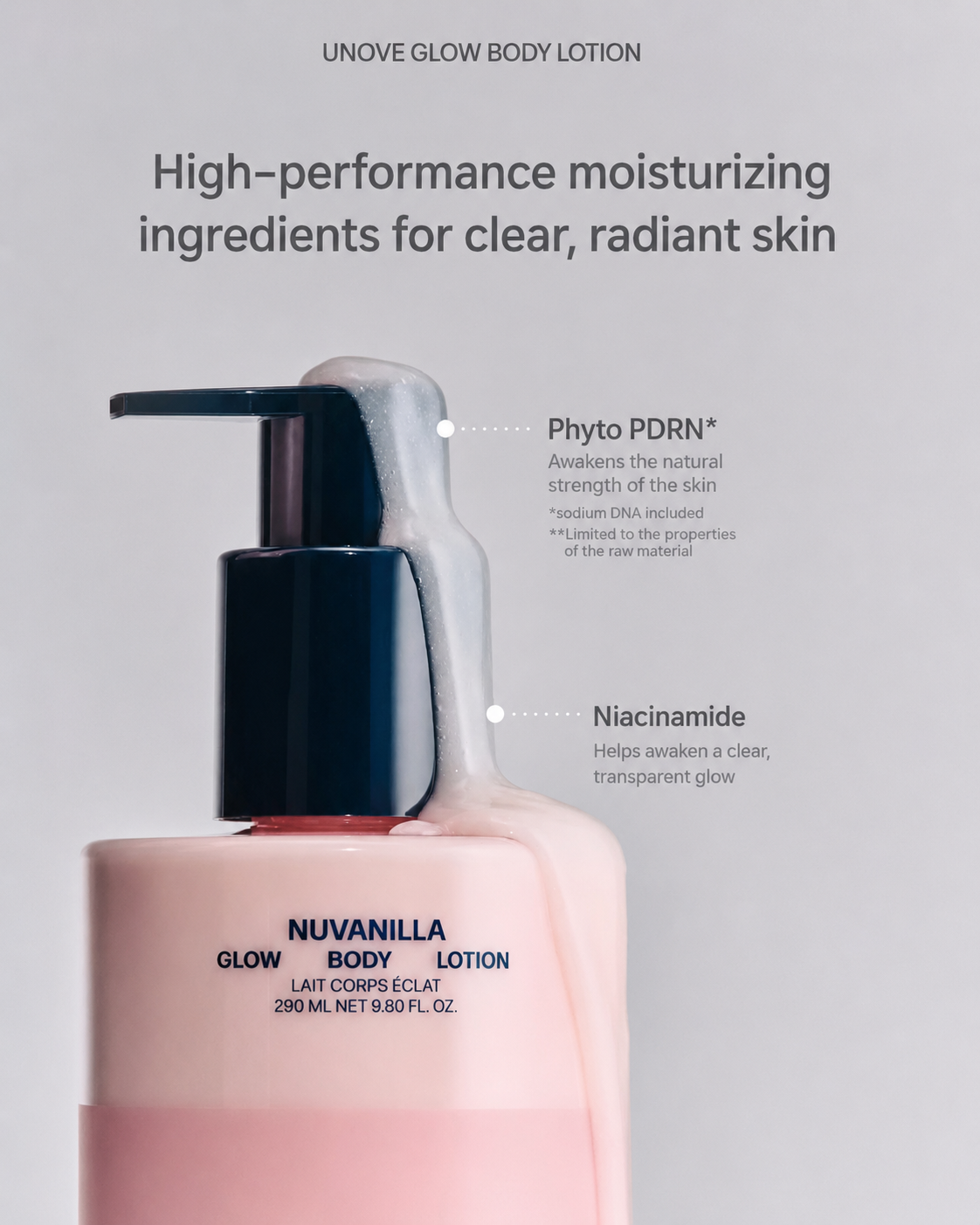 Unove Nuvanilla Glow Body Lotion 10ml — view 2