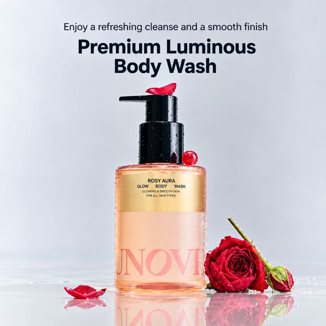 Unove Rosy Aura Glow Body Wash 50ml