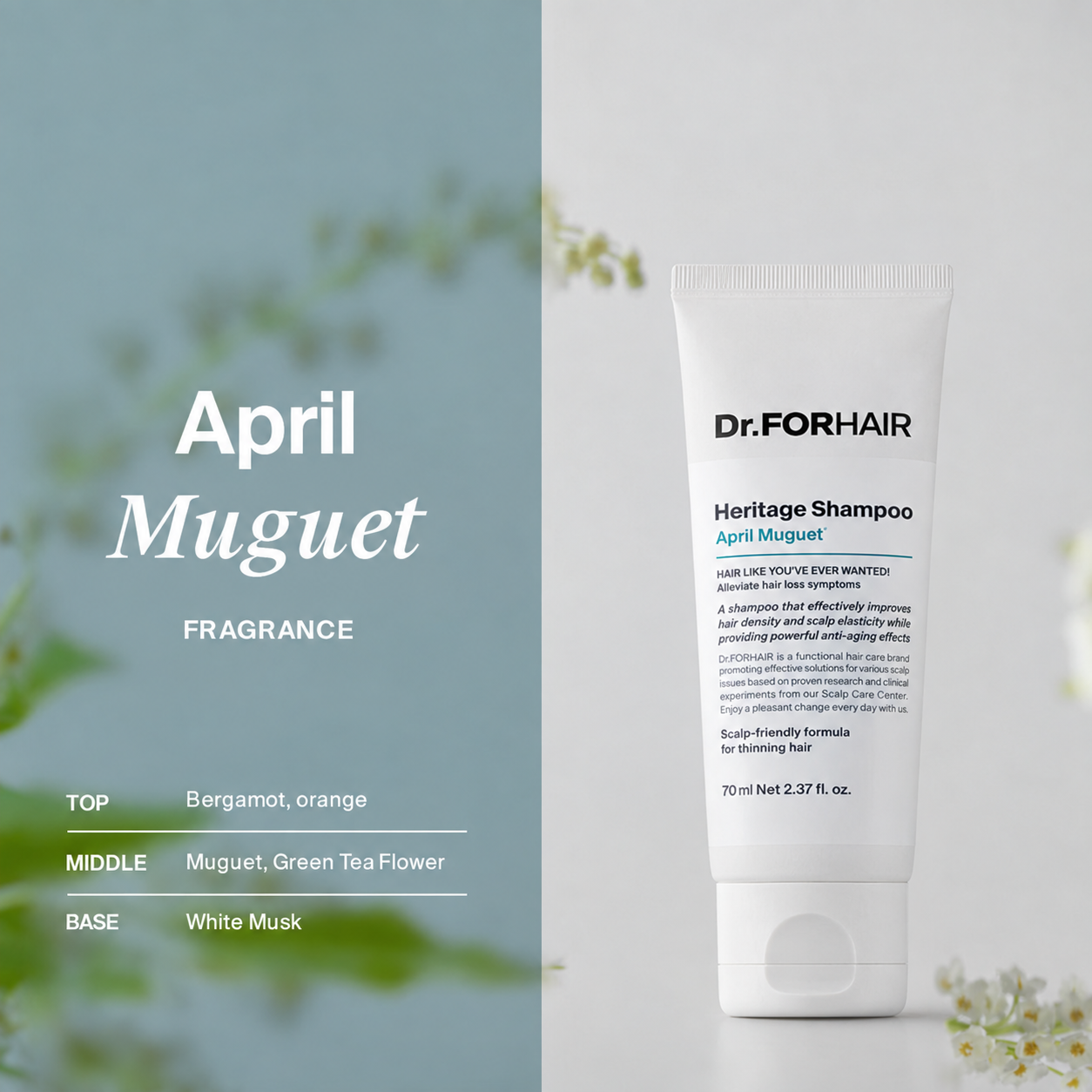 Dr.FORHAIR Heritage Shampoo April Muguet 10ml