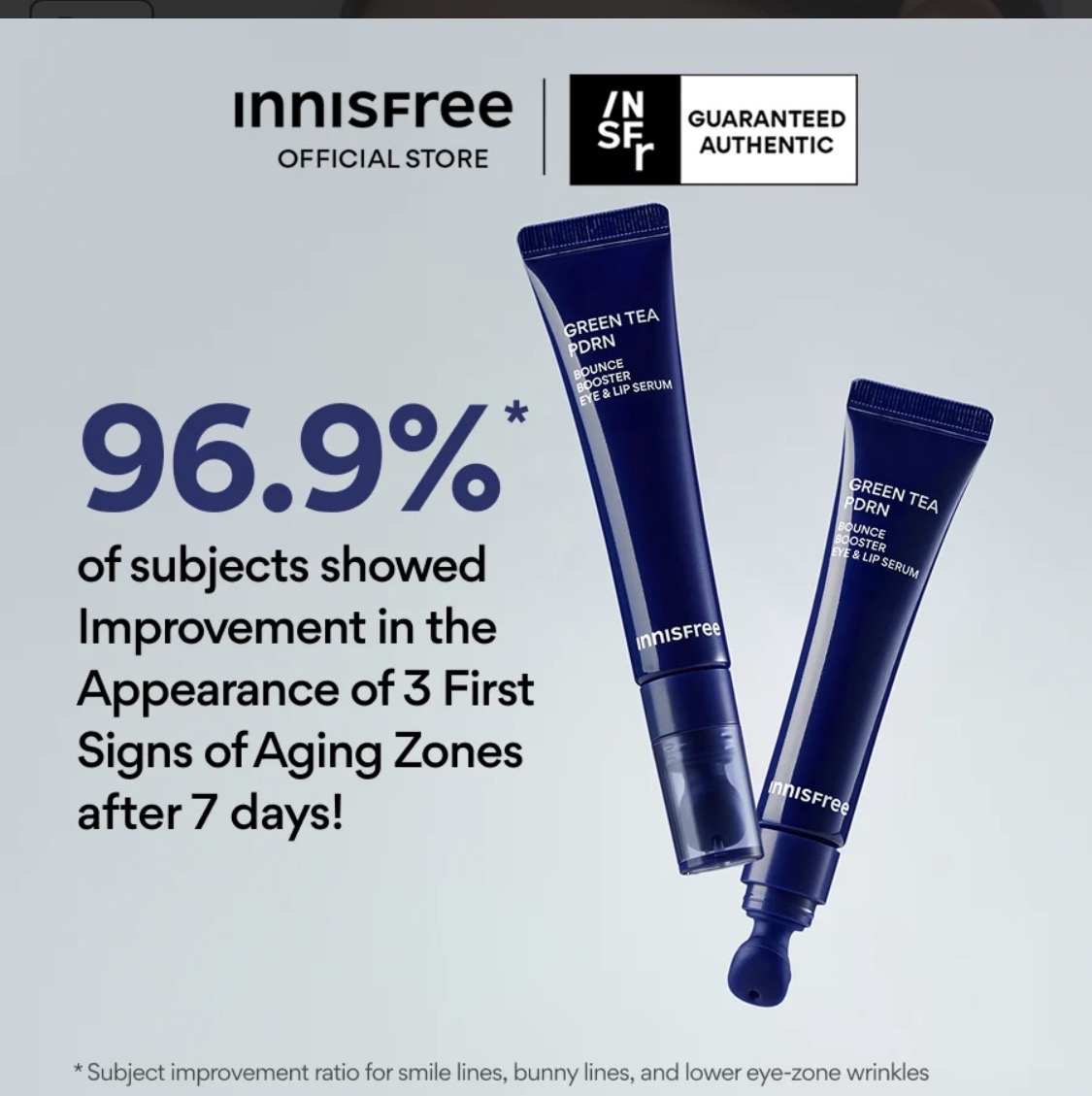 Innisfree Green Tea PDRN Bounce Eye & Lip Serum — view 2
