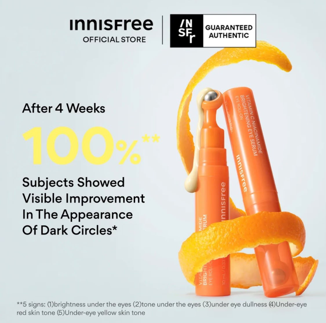 Innisfree Vitamin C Niacinamide Brightening Eye Serum 10ml