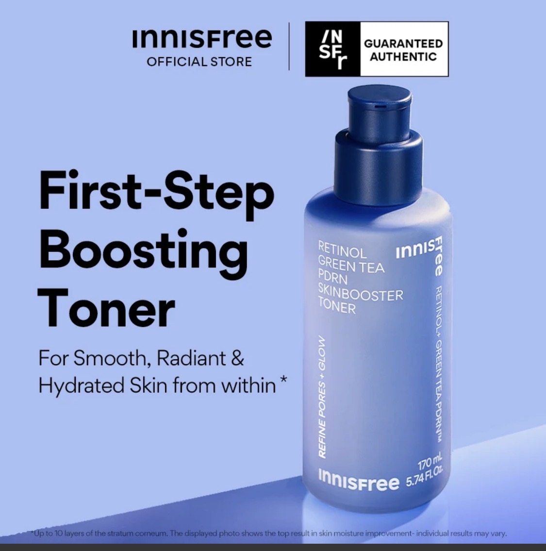Innisfree Retinol Green Tea PDRN Skin Booster Toner 170ml